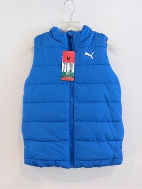 Puma Kids Royal Blue Quilted Puffer Vest